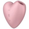 Satisfyer Cutie Heart - akkus léghullámos csikló vibrátor (pink)