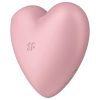 Satisfyer Cutie Heart - akkus léghullámos csikló vibrátor (pink)