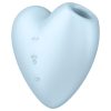 Satisfyer Cutie Heart - akkus léghullámos csikló vibrátor (kék)