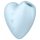 Satisfyer Cutie Heart - akkus léghullámos csikló vibrátor (kék)