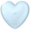 Satisfyer Cutie Heart - akkus léghullámos csikló vibrátor (kék)