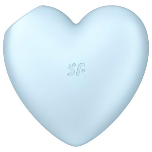 Satisfyer Cutie Heart - akkus léghullámos csikló vibrátor (kék)