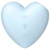 Satisfyer Cutie Heart - akkus léghullámos csikló vibrátor (kék)