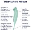 Satisfyer Twirling Pro - okos 2in1 csikló vibrátor (menta)
