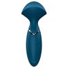Satisfyer Mini Wand-er - vízálló masszírozó vibrátor (kék)