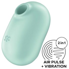   Satisfyer Pro To Go 2 - akkus, léghullámos csiklóizgató (menta)