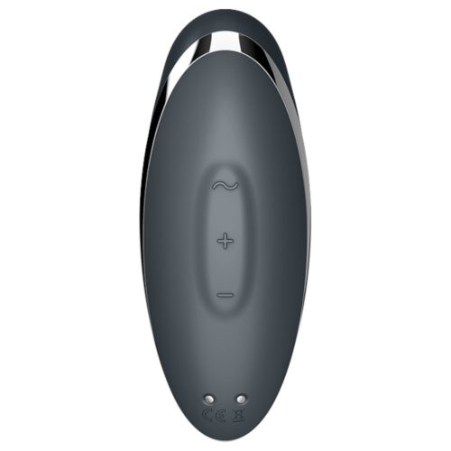 Satisfyer Tap & Climax 2 - 2in1 csikló vibrátor (szürke)