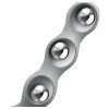 Satisfyer Triple Ball-R - gyöngyös dildó (szürke)