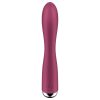 Satisfyer Spinning Rabbit 1 - forgó csiklókaros vibrátor (piros)