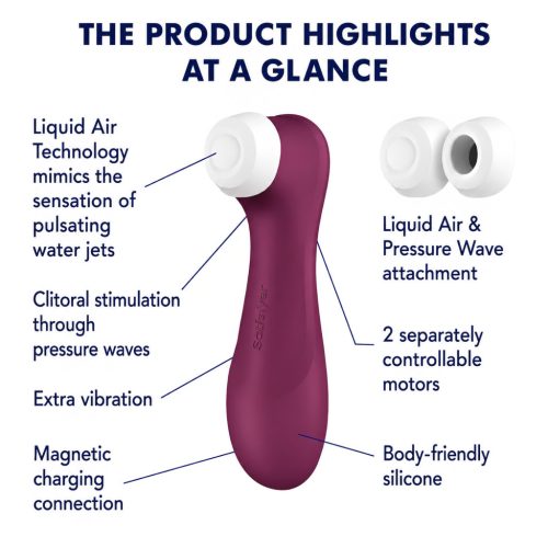 Satisfyer Pro 2 Gen3 - okos léghullámos csiklóizgató (piros)