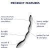 Satisfyer Cosmic Crest 2 - hullámos acéldildó (ezüst)