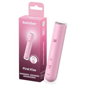 Satisfyer First Kiss - léghullámos csiklóizgató (piros)