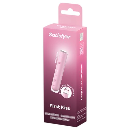 Satisfyer First Kiss - léghullámos csiklóizgató (piros)
