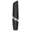 Satisfyer Perfect Kiss - rúzs vibrátor (fekete)