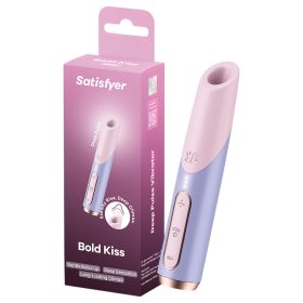   Satisfyer Bold Kiss - léghullámos rúzs vibrátor (rózsaszín)