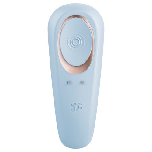 Satisfyer Double Classic - párvibrátor (kék)