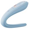 Satisfyer Double Classic - párvibrátor (kék)
