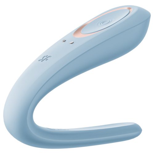 Satisfyer Double Classic - párvibrátor (kék)