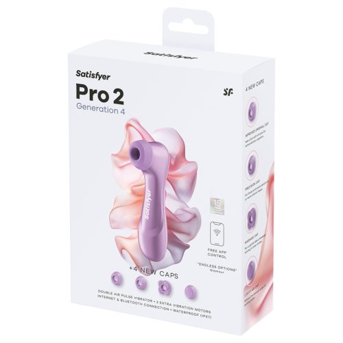 Satisfyer Pro 2 Gen4 - App-vezérelt léghullámos csiklóizgató (lila)