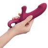 / Fun Factory Bi Stronic Curve - lökő vibrátor csiklókarral (piros)