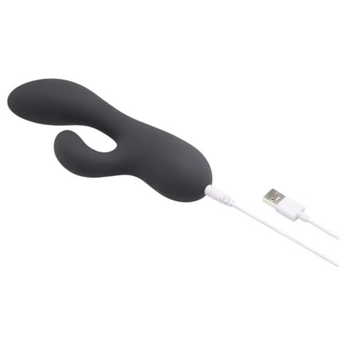 le Wand Soft Rabbit - 2 motoros csiklókaros vibrátor (fekete)