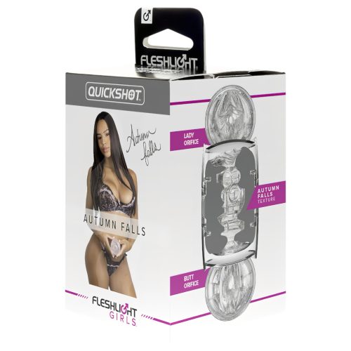 Fleshlight Quickshot Autumn Falls - utazó maszturbátor (átlátszó)