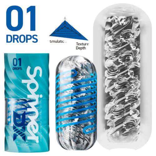 TENGA Spinner DX - maszturbátor (átlátszó)