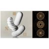 TENGA 3Dx Spiral - spirál mintás maszturbátor (fehér)