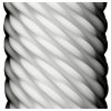 TENGA 3Dx Flow - hullámos mintás maszturbátor (fehér)