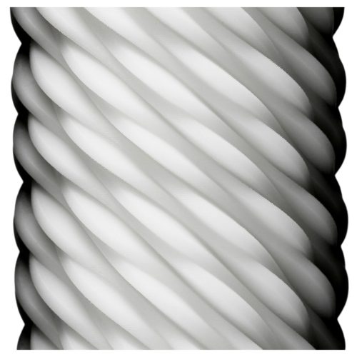 TENGA 3Dx Flow - hullámos mintás maszturbátor (fehér)
