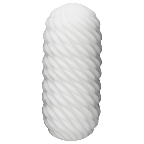 TENGA 3Dx Flow - hullámos mintás maszturbátor (fehér)