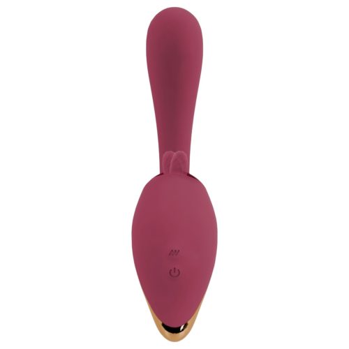 Javida - nyelves 2in1 vibrátor (piros)