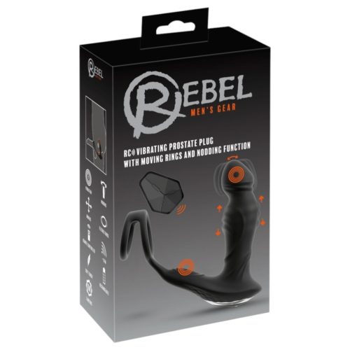 Rebel - lökő prosztatavibrátor (fekete)