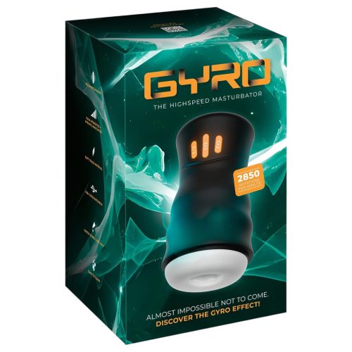You2Toys Gyro - forgó, rezgő maszturbátor (fekete)