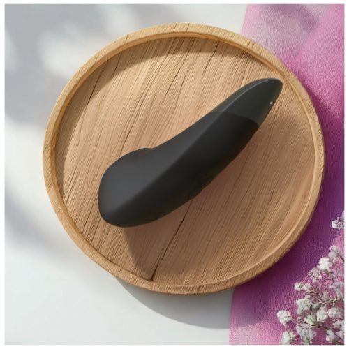 Womanizer Enhance - léghullámos csiklóizgató (fekete)