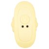 Cuties Mini - bordázott vibrációs anál plug (sárga)