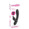 Couple Choice - péniszgyűrű és G-pont vibrátor (szürke)