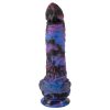 Beasty Cocks Firefly Fantasies - melegítős lökő fantázia vibrátor (kék) - 23,4 cm