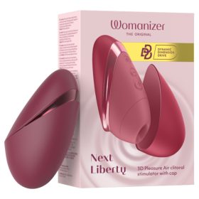   Womanizer Next Liberty - léghullámos csiklóizgató (piros)