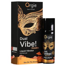   Orgie Dual Vibe - unisex folyékony vibrátor - Sex on the Beach (15ml)