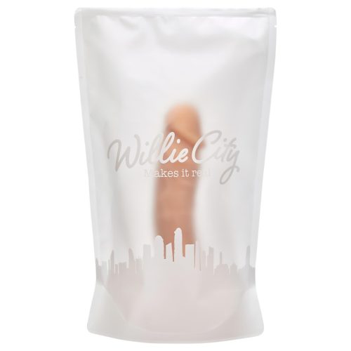 Willie City Luxe - élethű szilikon dildó (testszínű) - 23 cm