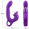 Erospace Sweet Play - nyelves csiklóizgató és bólogató G-pont vibrátor (lila)