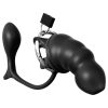 Pipedream Anal Fantasy Elite - anál plug és péniszketrec (fekete)