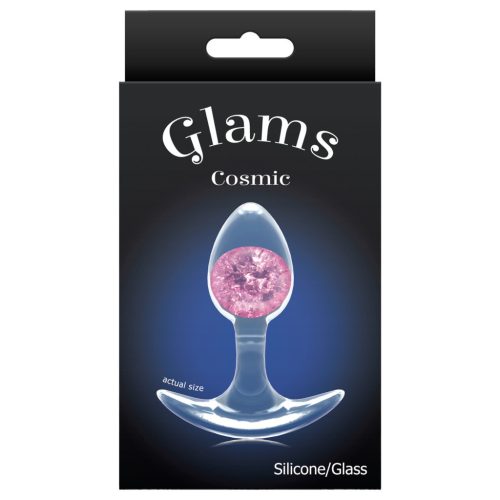NS Novelties - átlászó butt plug - S (pink)