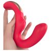 SEX HD Genie - G-pont és csiklóvibrátor (piros)