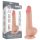 Lovetoy Sliding-Skin - herés kétrétegű dildó - 20 cm (natúr)