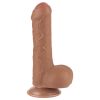 Lovetoy Sliding-Skin - herés kétrétegű dildó - 18,3 cm (natúr)