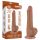 Lovetoy Sliding-Skin - herés kétrétegű dildó - 19,5 cm (natúr)