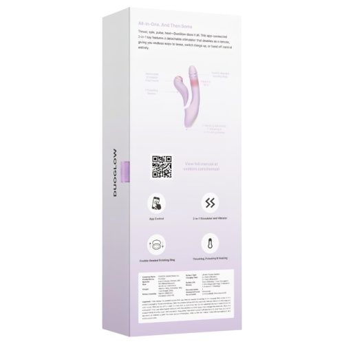 Svakom DuoGlow - okos G-pont és csiklóizgató vibrátor (lila)