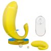 Sex HD - okos, banán formájú vibrációs tojás (sárga)